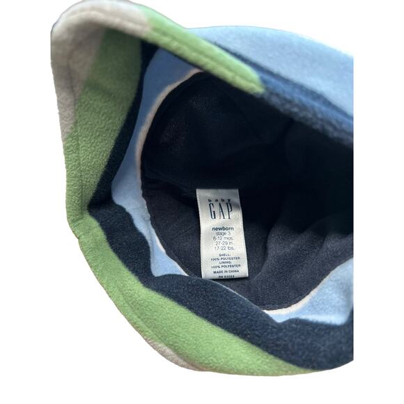 Baby GAP Colorful Soft Cap with Ear Coverage and Loop Thread Fasten 6-12 mos EUC - Picture 5 of 5
